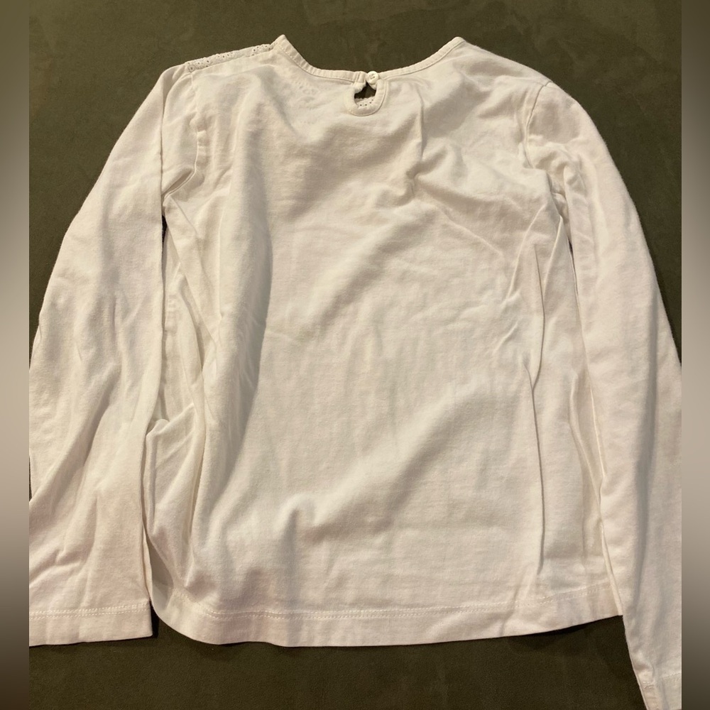 Classic White Long Sleeve Kids Tee